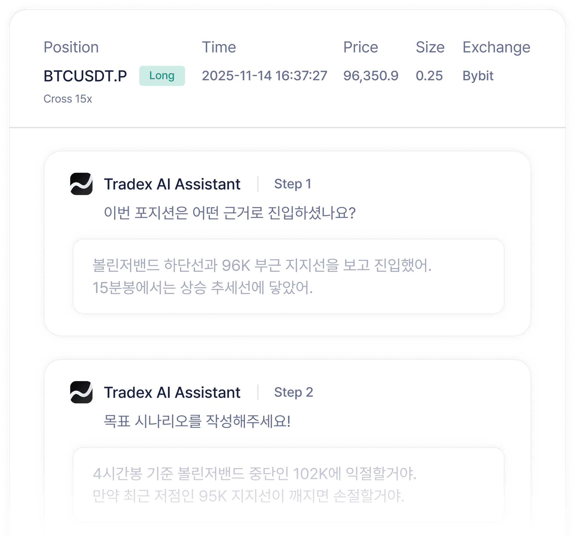 Auto Trading Log Detail